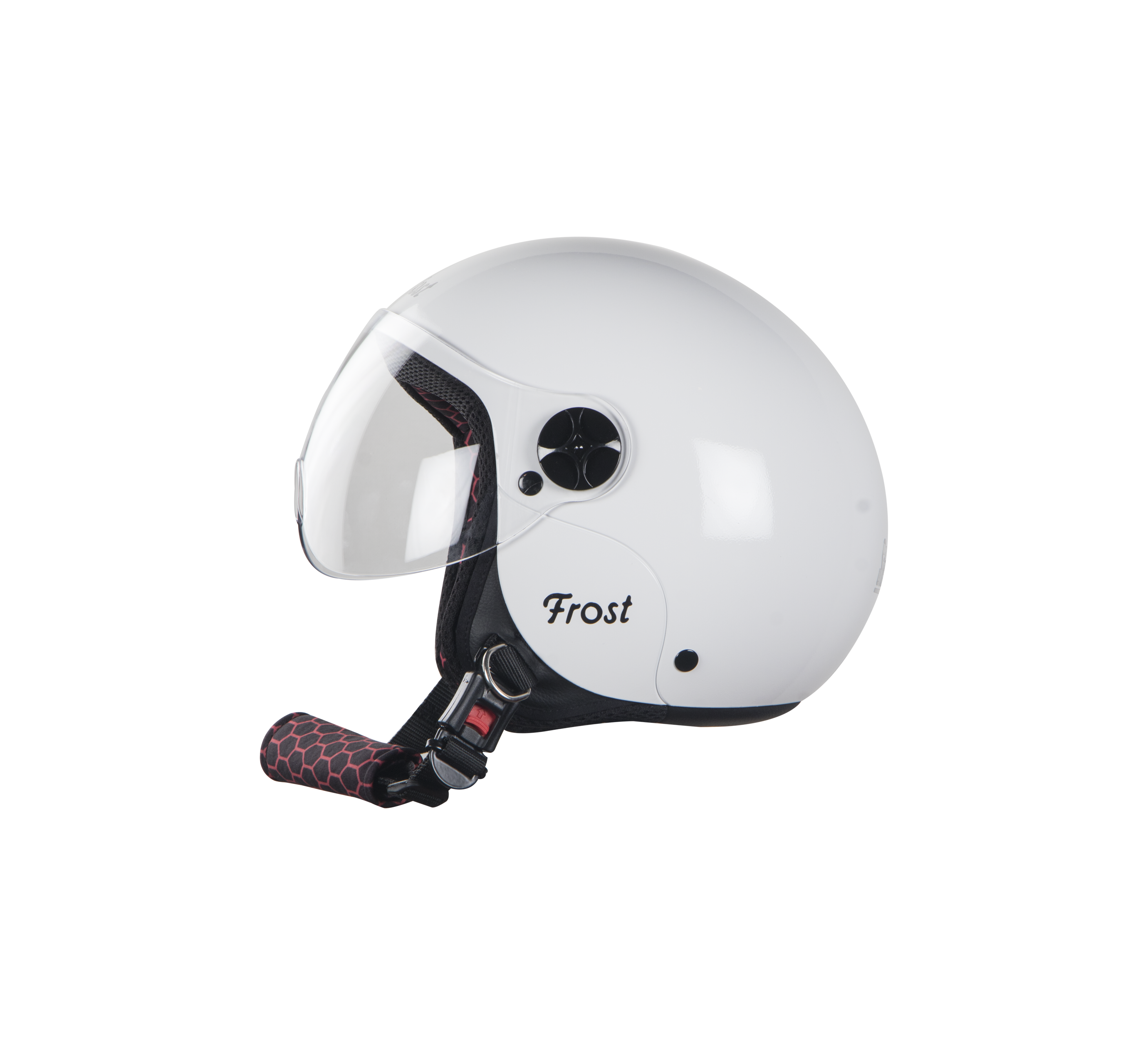 SBH-16 Frost Glossy White (For Girls)( Fitted With Clear Visor Extra Smoke Visor Free)